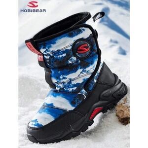 (R-4620) HOBIBEAR Kid's Boots Winter Shoes  Sz 30 (12.5)